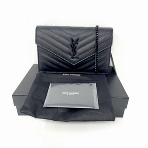 YSL BLACK CHAIN CROSSBODY